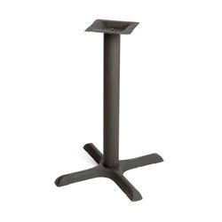 Oak Street B22-STD Cast Iron Table Base w/ Adjustable Poly Levelers, 22 x 22", black