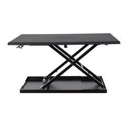 Luxor CVTR32-BK Adjustable Desktop Desk w/ 20 lb Capacity - 25 3/4" x 15 1/4", Black