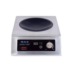 Spring USA SM-351WCR-8 MAX Induction Countertop Induction Wok Unit w/ 4 qt Wok Pan, 208 220v/1ph, Stainless Steel