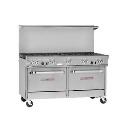 Southbend 4606AD-2GR NG 60" 5 Burner Commercial Gas Range w/ Griddle & 1 Standard & 1 Convection Ovens, Natural Gas, Stainless Steel, Gas Type: NG, 115 V