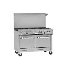 Southbend S48AC NG 48" 8 Burner Commercial Gas Range w/ Convection Oven & Storage Base, Natural Gas, Stainless Steel, Gas Type: NG, 115 V