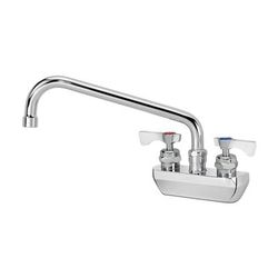Krowne 14-410L Splash Mount Faucet - 10" Swing Spout, 4" Centers, Chrome