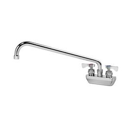 Krowne 14-416L-L-F2 Wall Mount Faucet w/ 16" Swing Spout & Lever Handles - 4" Centers, 1.5 GPM