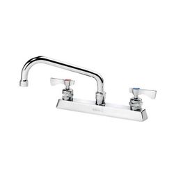 Krowne 15-508L-L-E4 Deck Mount Faucet w/ 8" Swing Spout & Lever Handles - 8" Centers, 1.5 GPM