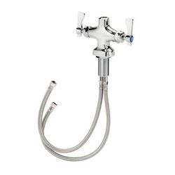 Krowne 21-202L Low Lead Royal Series Single Hole Deck Base, Pre-Rinse, Hot and Cold Handles, Single Deck