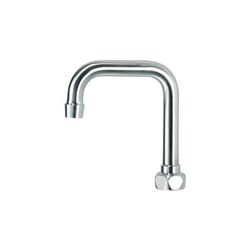 Krowne DX-430 4 1/2" Double Bend Gooseneck Spout, Chrome Plated