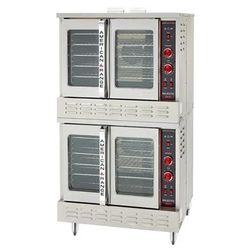 American Range MSD-2 Double Full Size Natural Gas Commercial Convection Oven - 140, 000 BTU, Manual Controls, Stainless Steel, Gas Type: NG