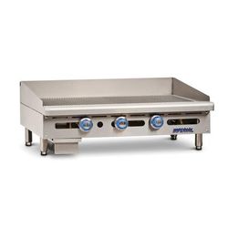 Imperial IGG-36 NG 36" Gas Commercial Griddle w/ Thermostatic Controls - 1" Grooved Steel Plate, Natural Gas, 90,000 BTU, Stainless Steel, Gas Type: NG