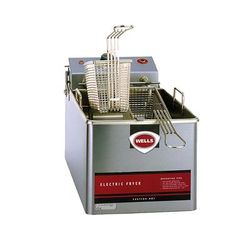Wells LLF-14-120-QS Countertop Commercial Electric Fryer - (1) 14 lb Vat, 120v, Stainless Steel