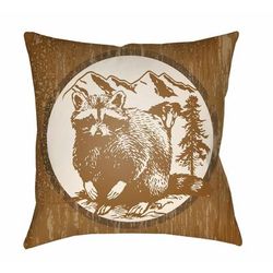 Sybil 22" Square Cottage Tan/Beige/Pearl/Brick Red/Dark Brown/Camel Outdoor Throw Pillow - Boutique Rugs