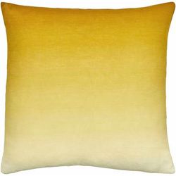 Rohit 22" Square Modern Mustard/Yellow Throw Pillow - Boutique Rugs