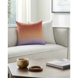 Rohit 22" Square Modern Rust/Dusty Coral/Peach/Lavender Throw Pillow - Boutique Rugs