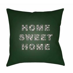 Quynh 18" Square Modern Black/Ash/Onyx/Lunar Green Outdoor Throw Pillow - Boutique Rugs