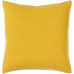 Meabh 20" Square Modern Wool Mustard Throw Pillow - Boutique Rugs