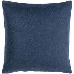 Meabh 20" Square Modern Wool Ink Blue/Teal Throw Pillow - Boutique Rugs