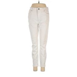 White House Black Market Jeans - Low Rise: Ivory Bottoms - Women's Size 6