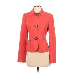 Michael Kors Wool Blazer Jacket: Red Jackets & Outerwear - Women's Size 4