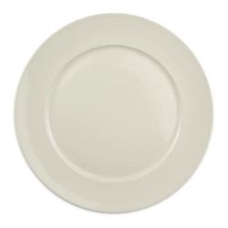 Homer Laughlin HL12132100 12 1/4" Round RE 21 Plate - China, Ivory, White