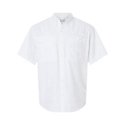 Paragon 700 Hatteras Performance Short Sleeve Fishing Shirt in White size 4XL | Polyester