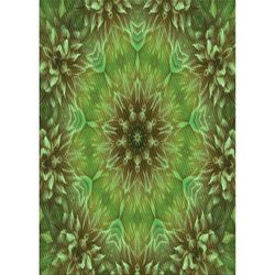 Ahgly Company Machine Washable Transitional Antique Bronze Green Area Rugs