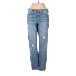 Kenneth Cole New York Jeans - Mid/Reg Rise: Blue Bottoms - Women's Size 4