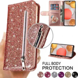 Wallet Fashion Glitter Leather Case For Samsung Galaxy Note 20 Ultra 10 Lite 9 8 S23 FE S22 Plus S21
