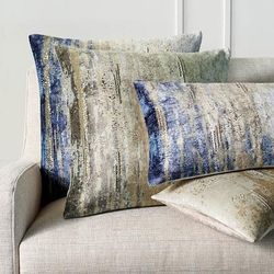 Evie Velvet Decorative Pillow Cover - Sand, Sand Square (22"sq.) - Frontgate