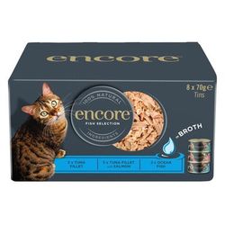 48x70g Fish Selection Tins Encore Wet Cat Food