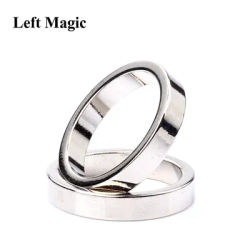 1 Pcs Argento Forte Magnetico Anello Magico 18/19/20/21mm Magnete Trucchi di Magia Moneta di