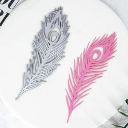 2022 Bird Beautiful Peacock Feathers fustelle in metallo per Scrapbooking Paper Craft and Card