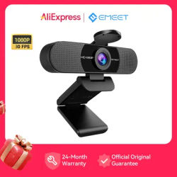 Webcam 1080P Full HD Web Camera with Microphones USB Computer Streaming EMEET Camera for Zoom PC Desktop Laptop Video Meeting