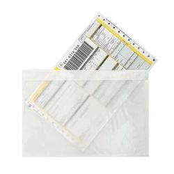 50pcs Plastic Bags Patch Transparent Bill Bag Single Invoice Paper Size Packing Document Bag Self-Adhesive Bags Express Order