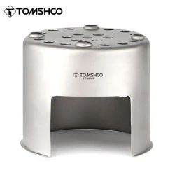 Tomshoo Ultra-lightweight Titanium Wood Stove Outdoor Camping Wood Burner Camp Cooking Supplies Backpacking Wood Burning Stove