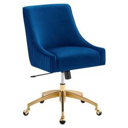 Discern Performance Velvet Office Chair - East End Imports EEI-5080-NAV