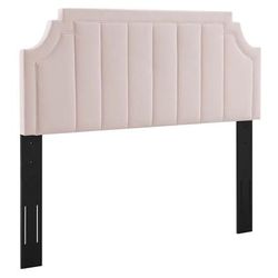 Alyona Channel Tufted Performance Velvet King/California King Headboard - East End Imports MOD-6348-PNK