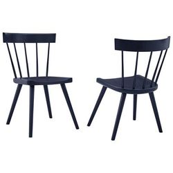 Sutter Wood Dining Side Chair Set of 2 - East End Imports EEI-6082-MID