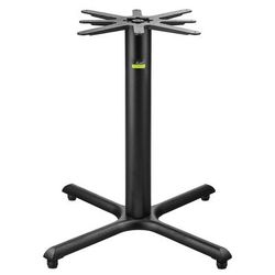 Flat Tech CT2090 34 3/4"H Counter Height Table Base for 44" Square & 54" Round Table Tops, Cast Iron, Black