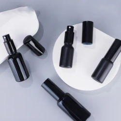 5-100ml black Spray Oil bottle Amethyst Spray bottle 30ml matte black perfume spray bottle