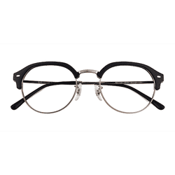 Unisex s browline Dark Blue Metal,Plastic Prescription eyeglasses - Eyebuydirect s Ray-Ban RB7229