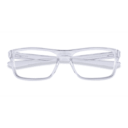 Unisex s rectangle Polished Clear Plastic Prescription eyeglasses - Eyebuydirect s Oakley Rafter