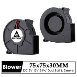 Gdstime 7530 Blower 5V 12V 24V 2Pin 75x75x30mm Radial Turbo 7530 70mm DC Cooling Blower Fan