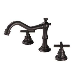 Randolph Morris Widespread Bathroom Sink Faucet - Metal Cross Handles RMTB309-ORB