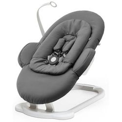 Stokke Steps Bouncer - Herringbone Grey / White Chassis