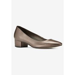 Extra Wide Width Women's Heidi Ii Pump by Ros Hommerson in Bronze Leather (Size 9 WW)