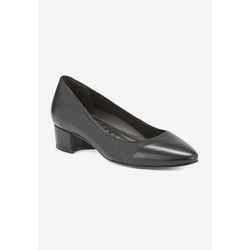 Wide Width Women's Heidi Ii Pump by Ros Hommerson in Black Leather (Size 7 1/2 W)