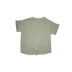 MIA New York Short Sleeve T-Shirt: Gray Marled Tops - Kids Girl's Size X-Large