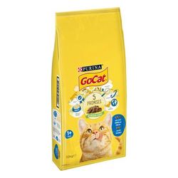 10kg Tuna, Herring & Vegetables Adult Go-Cat Dry Cat Food