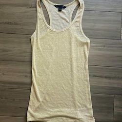 American Eagle Outfitters Tops | American Eagle Tank- Gold Shimmer- Xs | Color: Gold | Size: Xsj