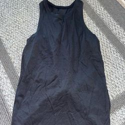 Lululemon Athletica Tops | Lululemon Size 4 Open/Tie Back Tank Top | Color: Black | Size: 4