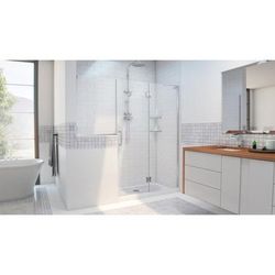 Dreamline DreamLine Unidoor-X 72 - 72 1/2 inch W x 72 inch H Frameless Hinged Shower Door in Chrome - Right Wall Installation D3242434R-01